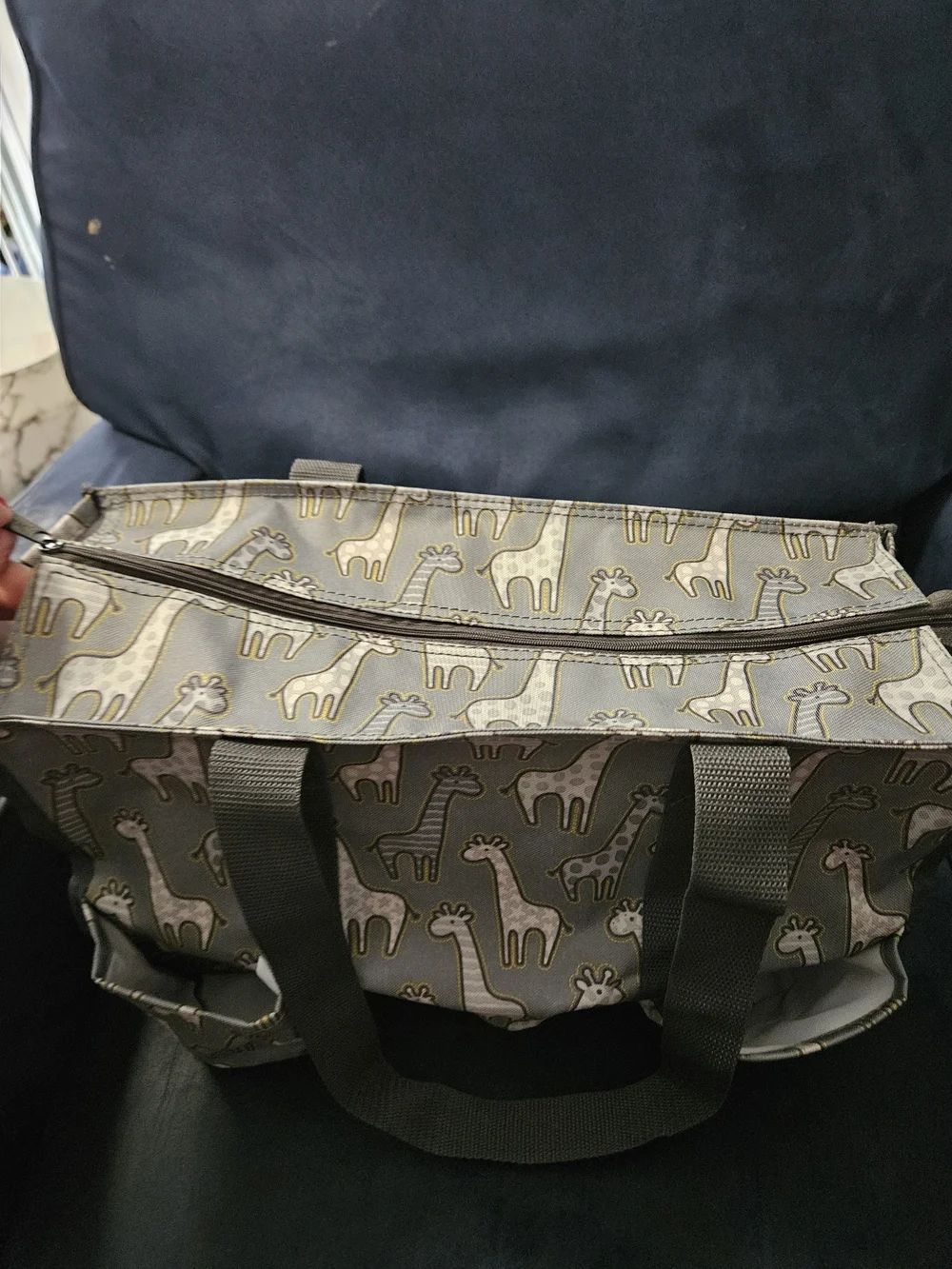 Thirty-One Giraffe-Print Zip-Top Bag